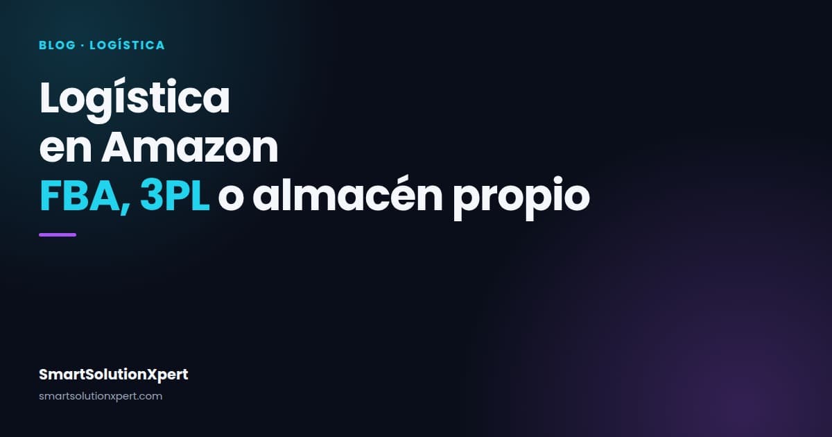 Logística en Amazon: FBA, 3PL o almacén propio, con los números de cada opción